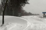 Sneeuw bij Ballum
